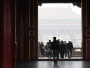the second courtyard seen through the gate of supreme harmony