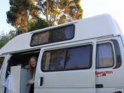 camping under our golden tree
