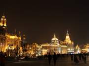 the bund at night