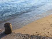 lapping waves, manly wharf